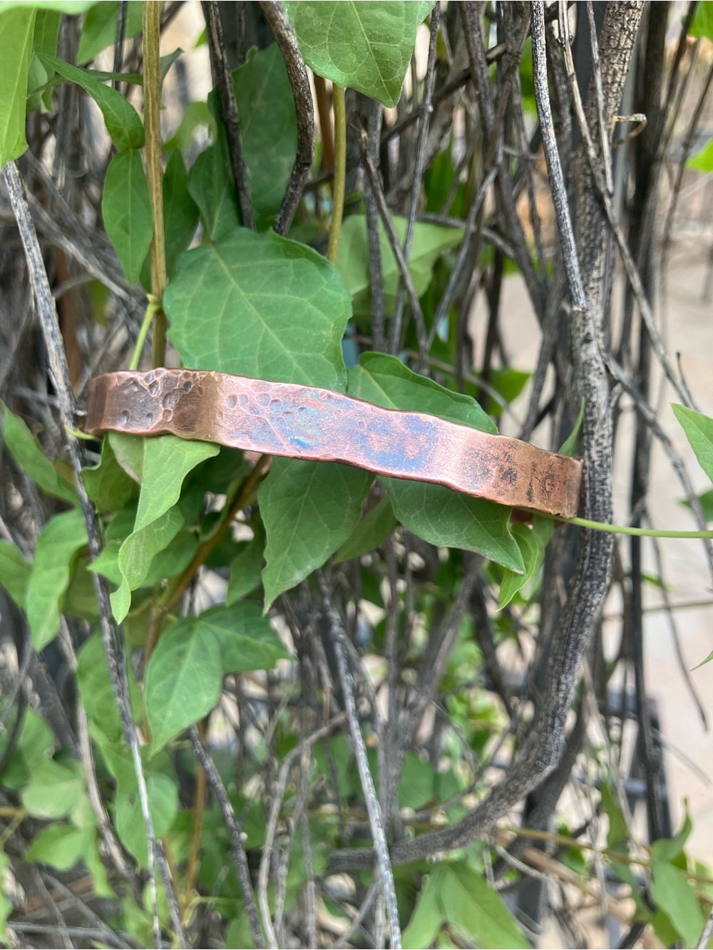 Forged by Fire Hammered Copper Cuff Bracelet